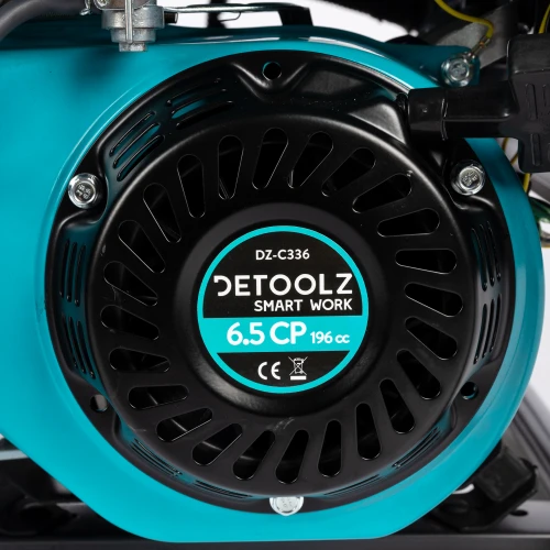 Generator Detoolz 2.5kW 2 prize 230V benzina, 4T, pornire manuala 15L fara roti G01