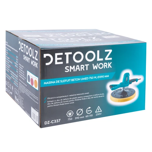 Masina de slefuit beton umed DZ 750W 390 mm G01