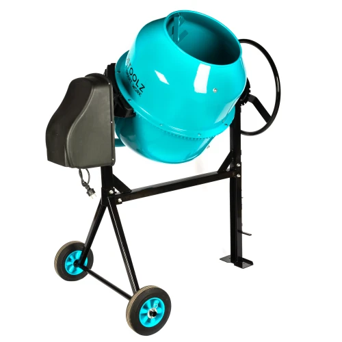 Betoniera Detoolz 200L, 1200W, cu roti si coroana de fonta