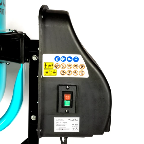 Betoniera Detoolz 200L, 1200W, cu roti si coroana de fonta