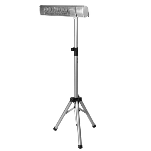 Incalzitor pentru terasa Detoolz, 2KW, 3 trepte de putere, inaltime ajustabila pana la 2.1m, cu telecomanda