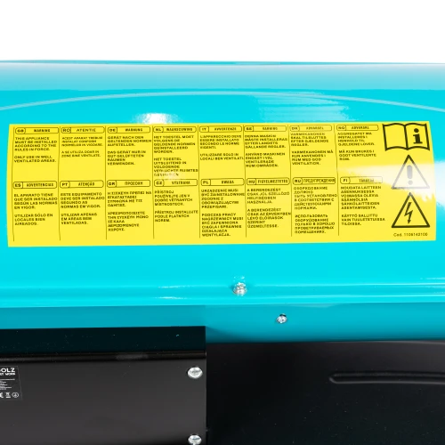 Tun de caldura pe motorina Detoolz, 30kW, 35L, cu roti de transport