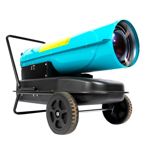 Tun de caldura pe motorina Detoolz, 30kW, 35L, cu roti de transport