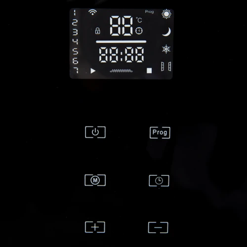 Convector electric 1000W/2000W, negru