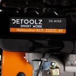 Motocultor Detoolz 8cp 212cc, benzina 4T, 3 viteze, pornire manuala, fara roti