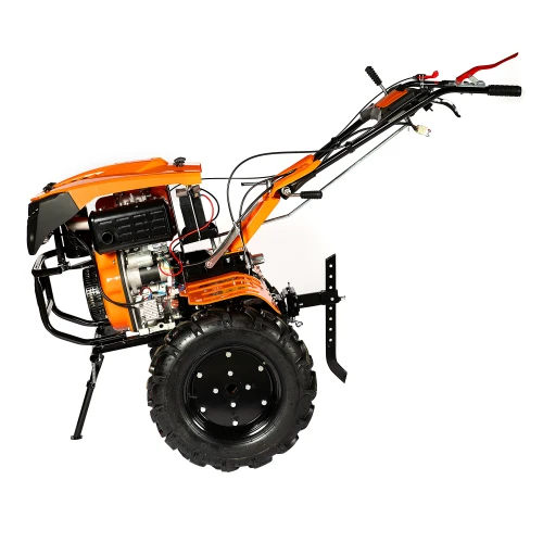 Motocultor Detoolz 11CP 418CC, motorina, 4T, 3 viteze, pornire electrica, cu roti