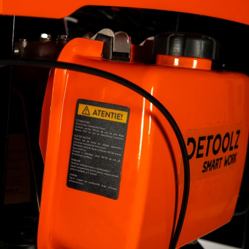 Motocultor Detoolz 11CP 418CC, motorina, 4T, 3 viteze, pornire electrica, cu roti