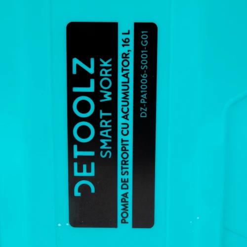 Pompa de stropit cu acumulator, Detoolz 16L