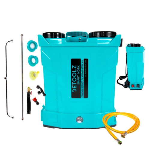 Pompa de stropit cu acumulator, Detoolz 16L