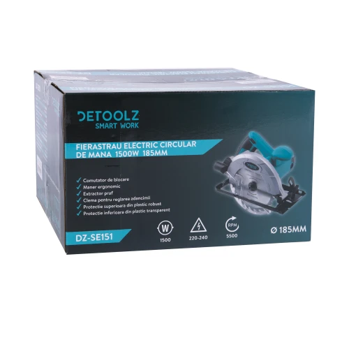 Fierastrau electric circular de mana 1500W 185mm