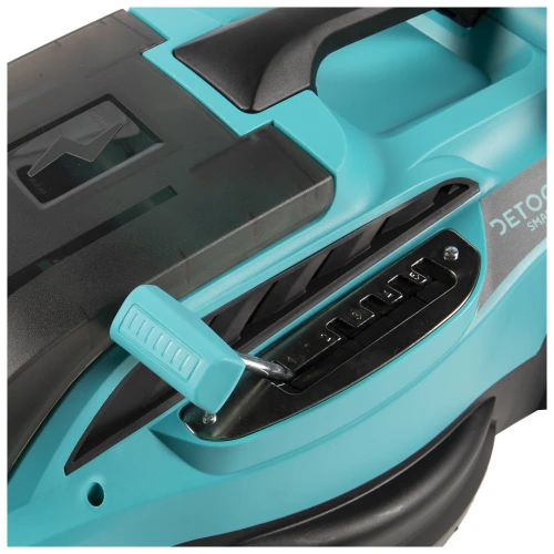 Masina de tuns gazon Detoolz, doua porturi 18V, latime de taiere 38cm, colector 36L