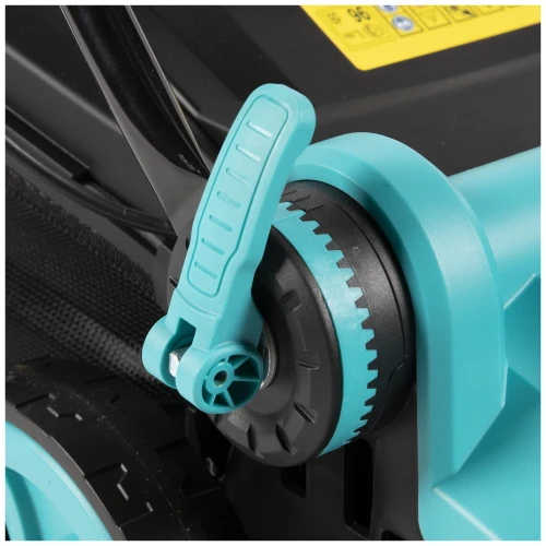 Masina de tuns gazon Detoolz, doua porturi 18V, latime de taiere 38cm, colector 36L