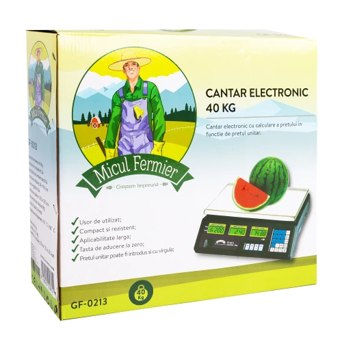 Cantar electronic Micul Fermier 40Kg afisaj dublu model 1