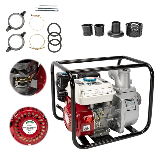 Motopompa Micul Fermier 6.5cp 196cc, benzina 4t, racord 3", debit 60000l/h