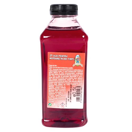 Ulei amestec 2T Micul Padurar, Rosu, 0.5L