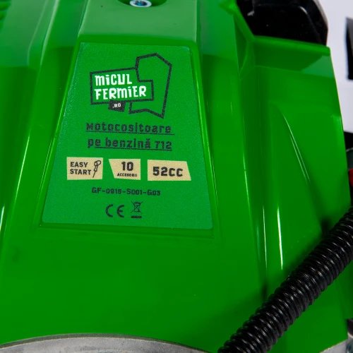 Motocositoare Micul Fermier 4.76cp, 52cc, Benzina, 2T, pornire rapida, 10 accesorii, tija 28mm