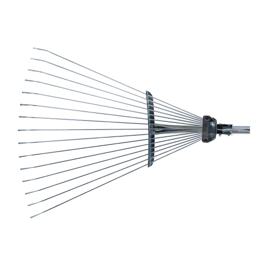 Grebla metalica reglabila pentru frunze, cu coada