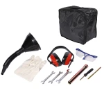 Tocator pentru crengi si vita de vie Micul Fermier, 76mm, motor benzina 6.5CP pentru rumegus