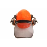 Casca cu viziera protectie din plasa si antifoane