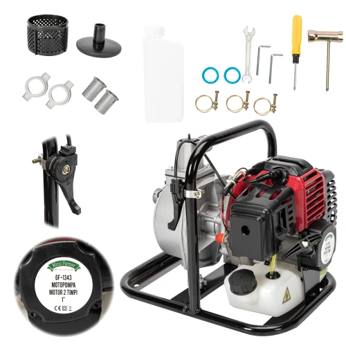 Motopompa Micul Fermier 2cp 42.7cc, benzina 2t, racord 1", debit 8000l/h
