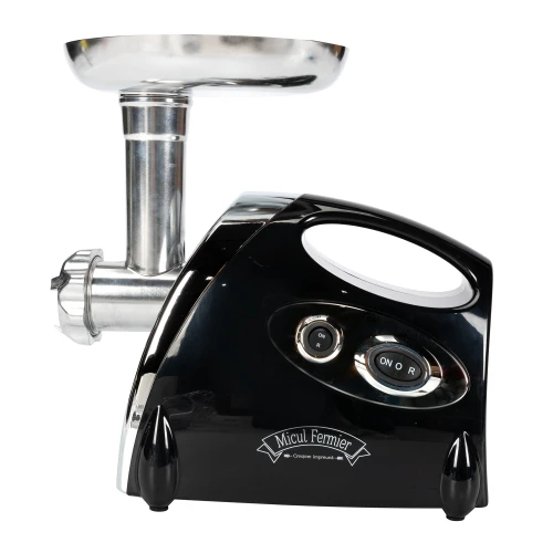 Masina de tocat carne, 1400W, 90Kg/h, neagra, cu 3 site