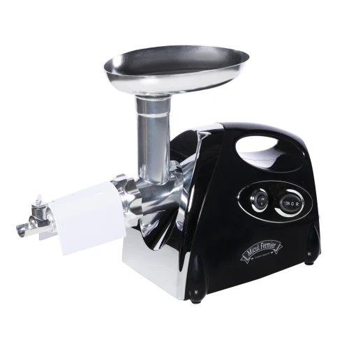 Masina de tocat carne, 1400W, 90Kg/h, neagra, cu 3 site