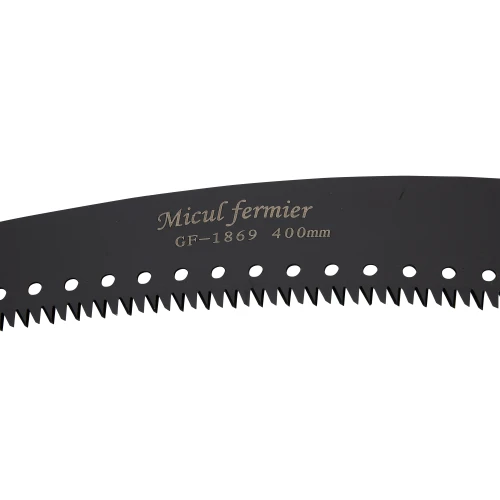 Fierastrau curbat negru cu carlig si maner verde