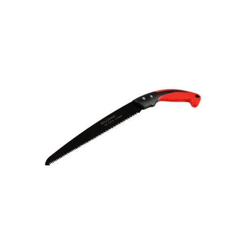 Fierastrau drept negru cu maner rosu si capac rosu