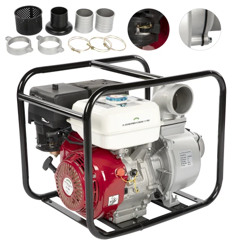 Motopompa Micul Fermier 13cp 389cc, benzina 4t, racord 4", debit 80000l/h GF-2059