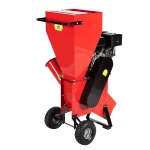 Tocator pentru crengi Micul Fermier, 100mm, motor benzina 15CP, pornire electrica, alimentare verticala, pentru rumegus