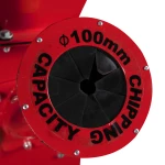 Tocator pentru crengi Micul Fermier, 100mm, motor benzina 15CP, pornire electrica, alimentare verticala, pentru rumegus