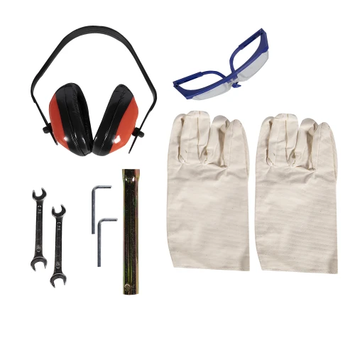 Tocator pentru crengi Micul Fermier, 100mm, motor benzina 15CP, pornire electrica, alimentare orizontala, pentru rumegus