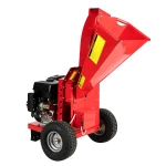 Tocator pentru crengi Micul Fermier, 100mm, motor benzina 15CP, pornire electrica, alimentare orizontala, pentru rumegus