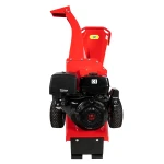 Tocator pentru crengi Micul Fermier, 100mm, motor benzina 15CP, pornire electrica, alimentare orizontala, pentru rumegus