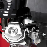 Tocator pentru crengi Micul Fermier, 100mm, motor benzina 15CP, pornire electrica, alimentare orizontala, pentru rumegus