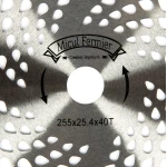 Disc motocositoare 40T Vidia 255 x 25.4 x 1mm