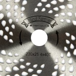 Disc motocositoare 40T Vidia 230 x 25.4 x 1mm