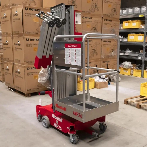 Nacelă electrică, înălțime de lucru 10m, fară propulsie