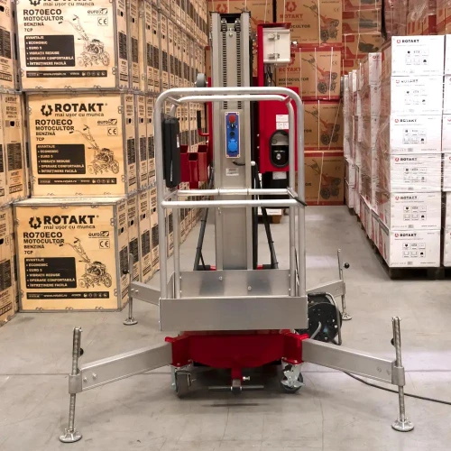 Nacelă electrică, înălțime de lucru 10m, fară propulsie