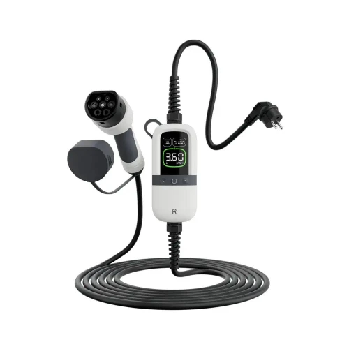 Incarcator portabil PC200 pentru masini electrice conector type 2 3,6kW 6-16A reglabil 230V 6m cablu de incarcare