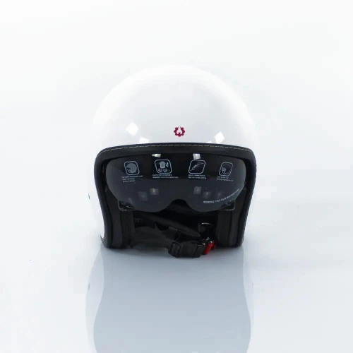 Casca Motocicleta, Scuter, Triciclu,  Rotakt OP11, ABS, Certificare ECE.R22.06, Alb, Marime M