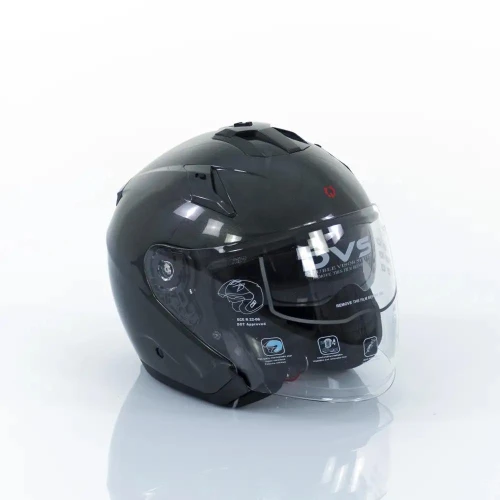 Casca Motocicleta, Scuter, Triciclu,  Rotakt OP12, ABS, Certificare ECE.R22.06, Gri, Marime M