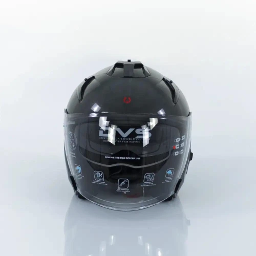 Casca Motocicleta, Scuter, Triciclu,  Rotakt OP12, ABS, Certificare ECE.R22.06, Gri, Marime L