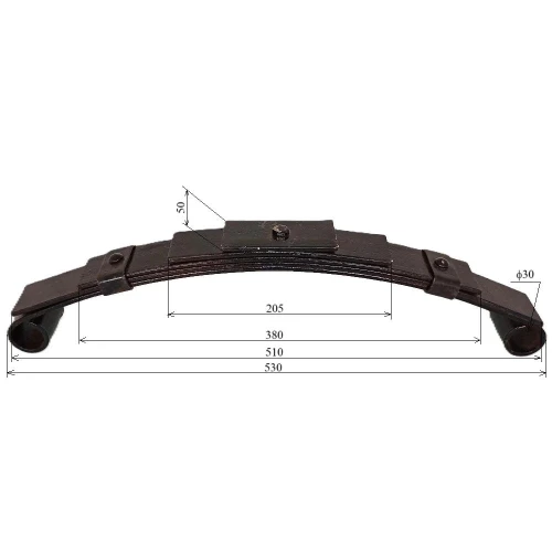 Arc lamelar suspensie spate pentru triciclu electric Guliver