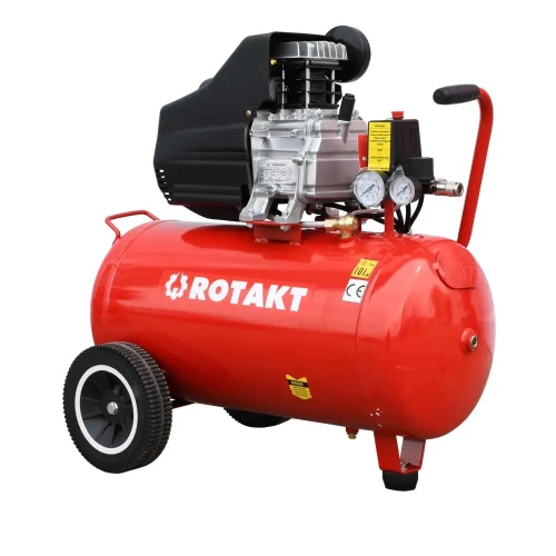 Compresor cu piston Rotakt ROCP-50-8, Aer Refulat 250l/min, 2.5CP, Butelie 50L