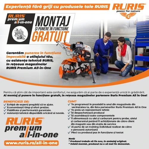 Ciocan rotopercutor pe acumulator RURIS RMX2813 Power Alfa Up, SDS Plus cu daltuire si variolock, include acumulator 2400e X-Charge