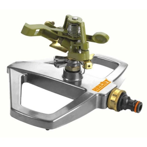 Aspersor pulsator cu stativ HECHT 06043, 4 bar, 8 l/min, material metal, culoare argintiu