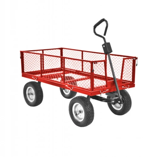 Carucior HECHT 53350, capacitate incarcare 350 kg, compatibila cu tractorasele de tuns iarba.