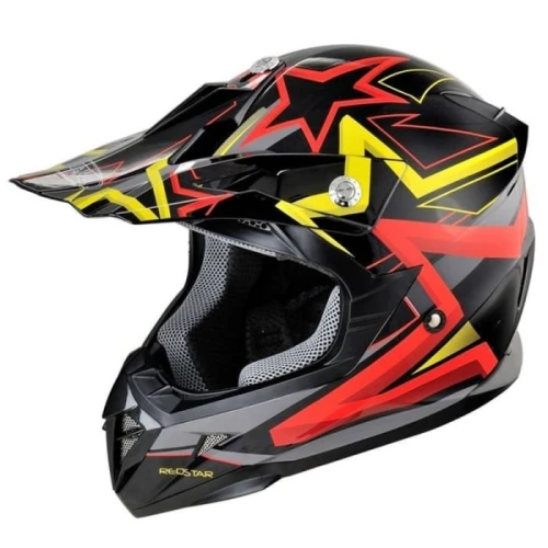 Casca moto ATV integrala Hecht 55915 stars design marimea L