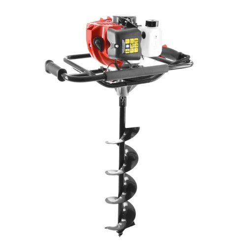 Foreza de pamant, motoburghiu HECHT 52, motor termic, putere 2.4 CP, adancime de forare 73 cm